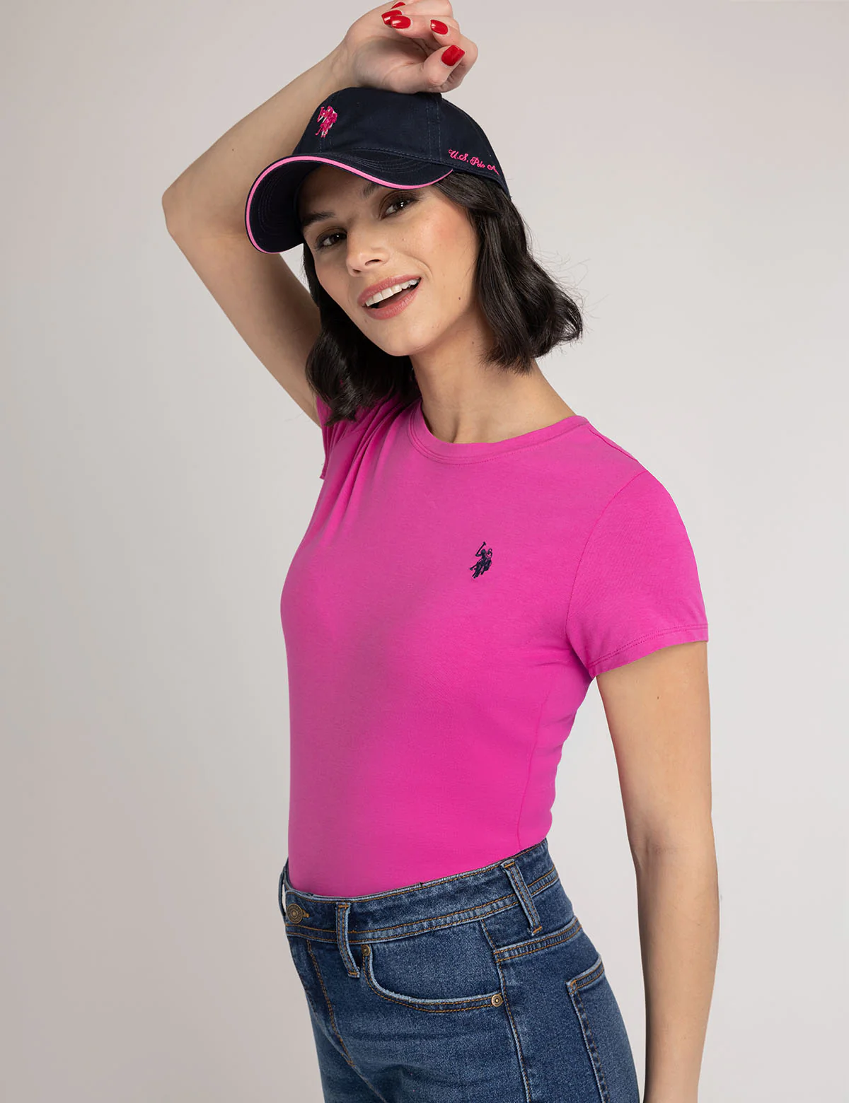 

Футболка U.S. Polo Assn Crew Neck, розовый