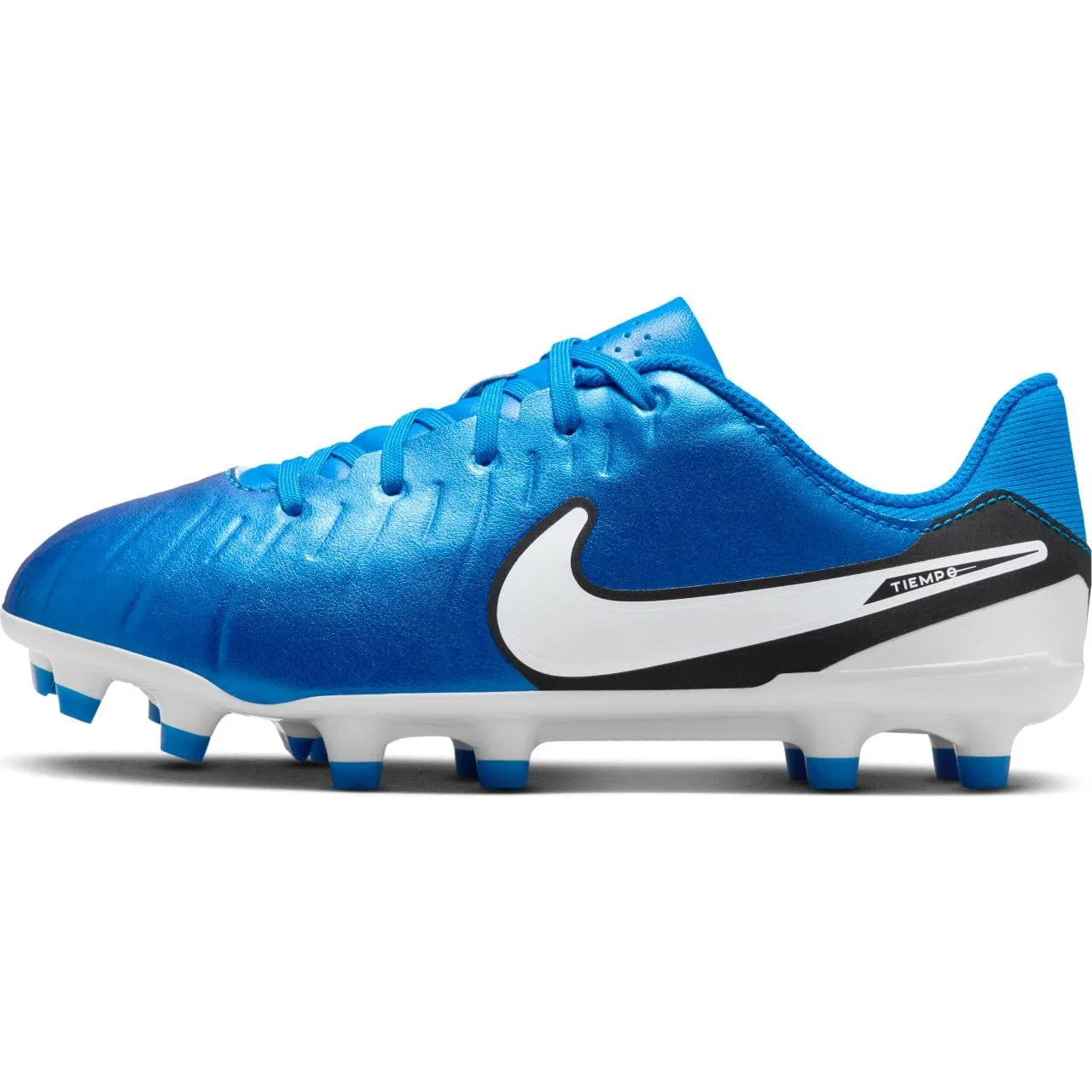 Детские бутсы для мальчиков с кожаным верхом NIKE Jr. Tiempo Legend 10 Academy Mg NIKE, Soar White