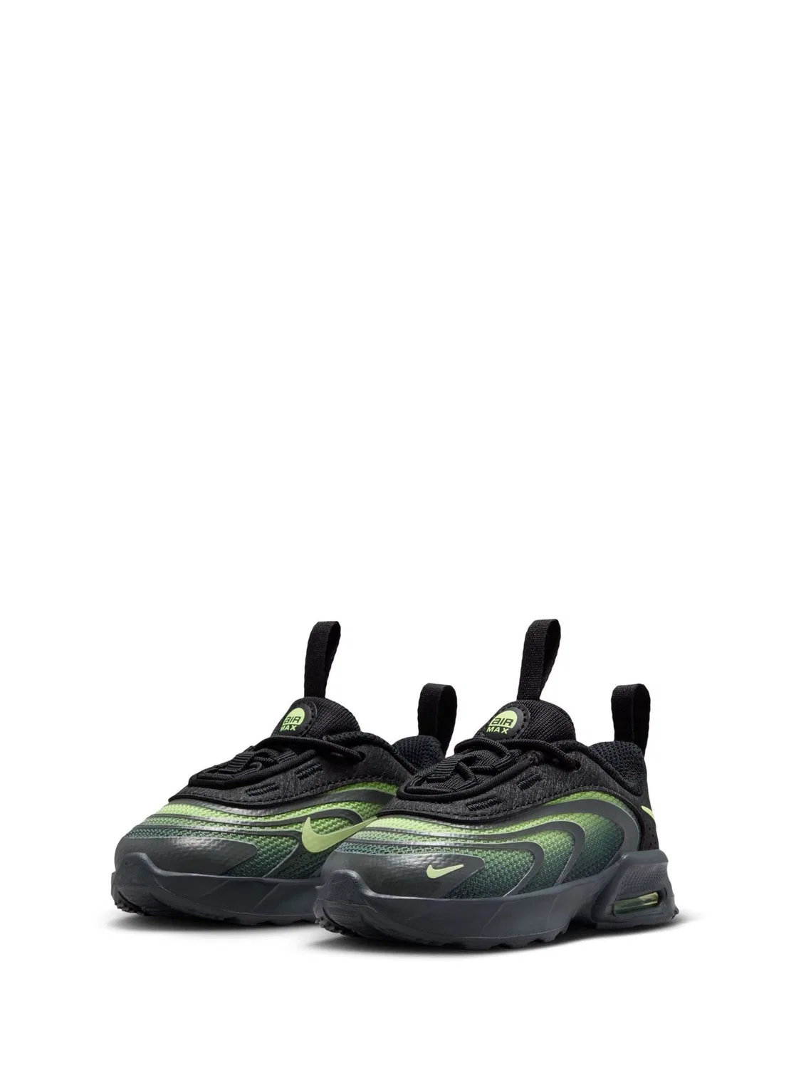 Кроссовки детские Air Max Fire Nike, черно-желтые — фото 2