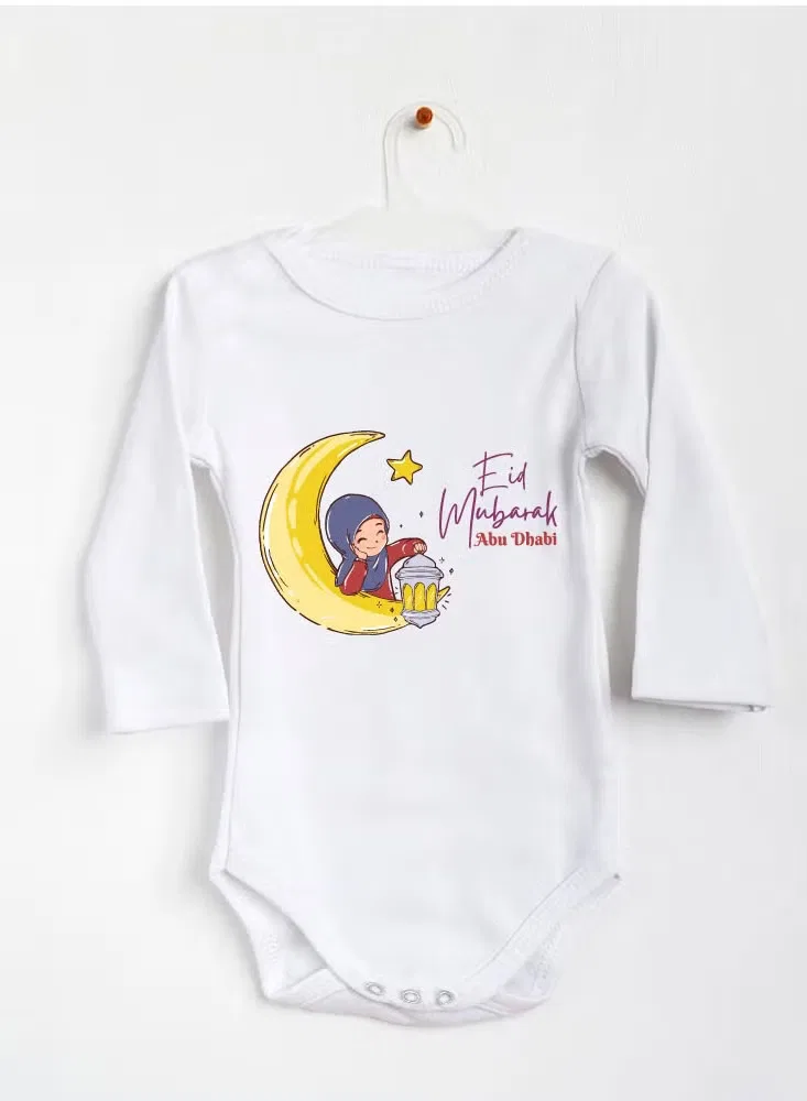 Боди-комбинезон с принтом с длинным рукавом для новорожденных Printshop4Me, белый — фото 2