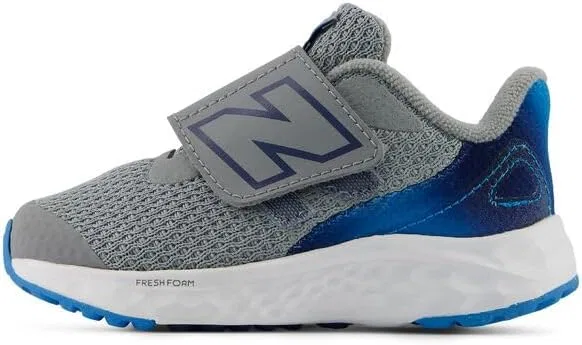 Детские кроссовки для девочек с липучками Arishi New Balance, Slate Grey/Altitude — фото 2