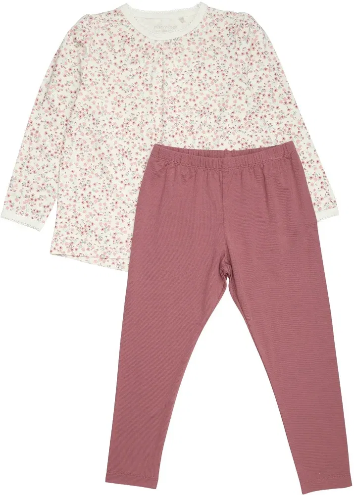 Пижама детская с принтом Pyjamas girl Minymo, розовый