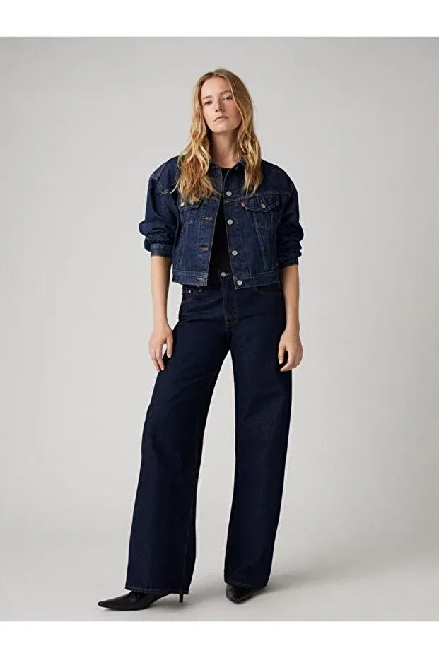 Женские джинсы прямые Levi'S, Dark Indigo - Worn In