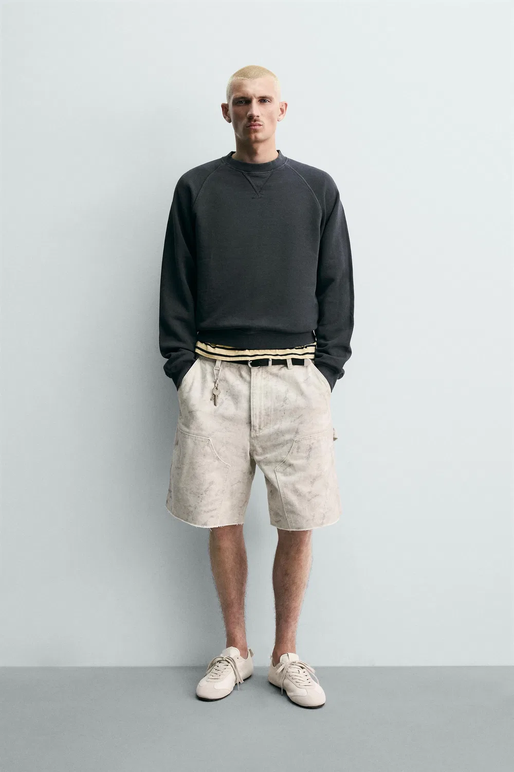 Свободные бермудские шорты для плотников ZARA, Printed