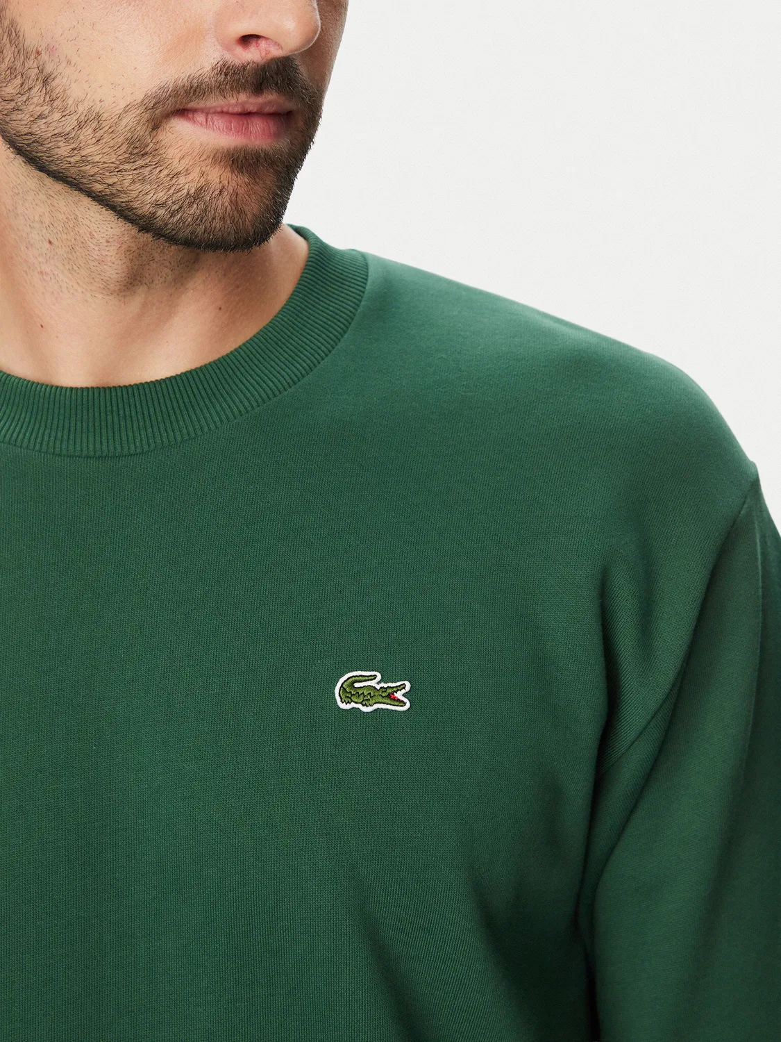 Мужская толстовка стандартного кроя Lacoste, темно-зеленый — фото 4