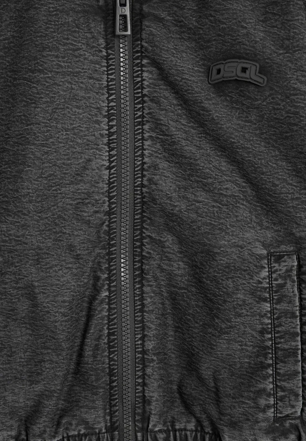 Однотонная куртка-бомбер - джинсовая куртка Desigual, Black — фото 4
