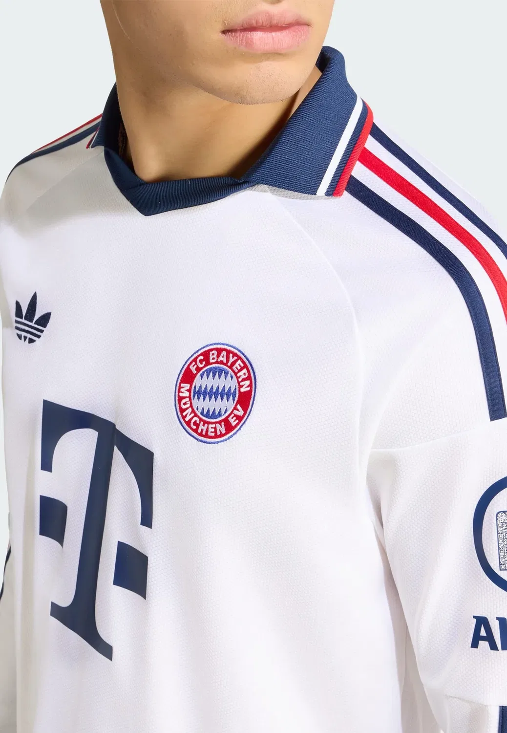 Выездная майка ФК Бавария 26/27 - футбольная майка Adidas Originals, White — фото 4