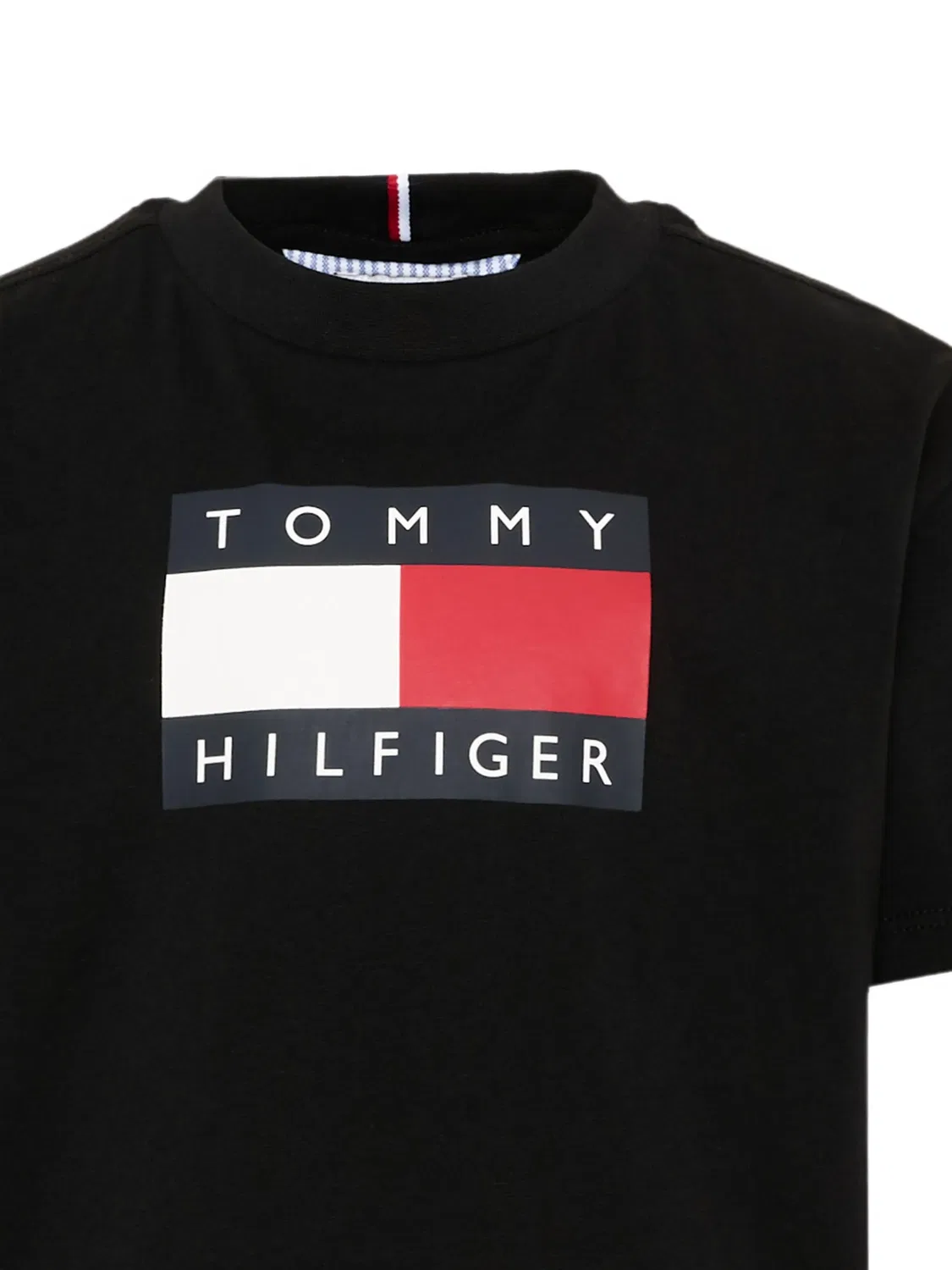 Футболка с логотипом Tommy Hilfiger Junior, черный — фото 3