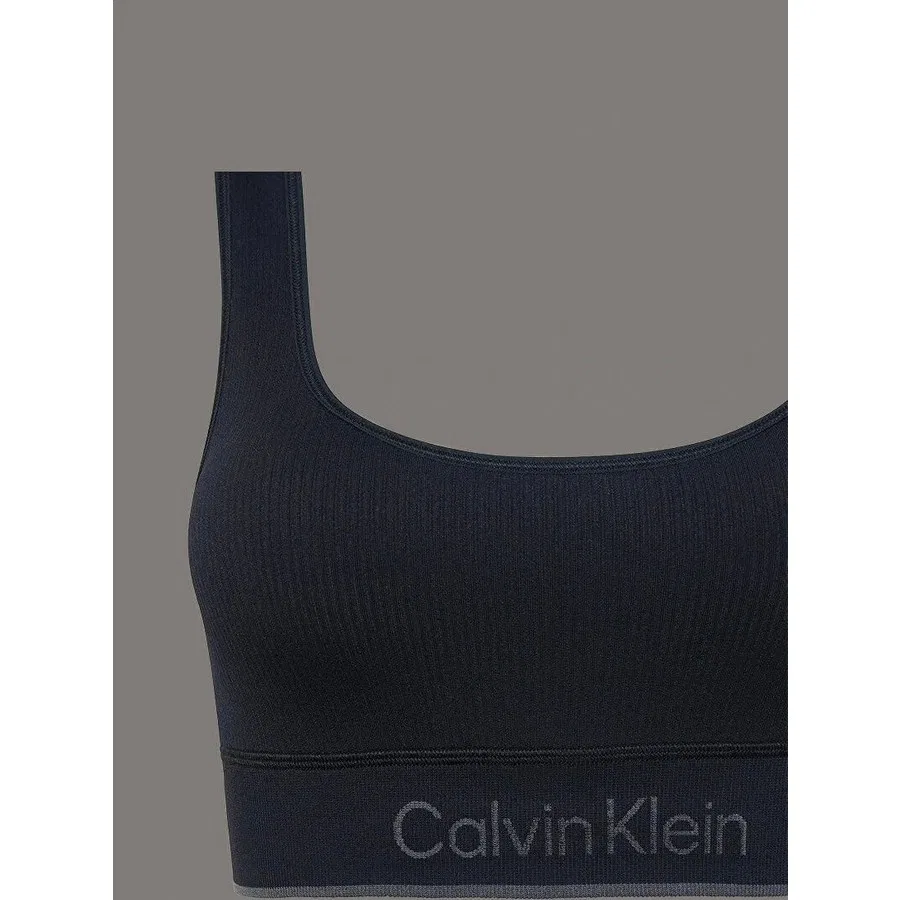 Спортивный бюстгальтер с утягивающим поясом Calvin Klein, Черный — фото 3