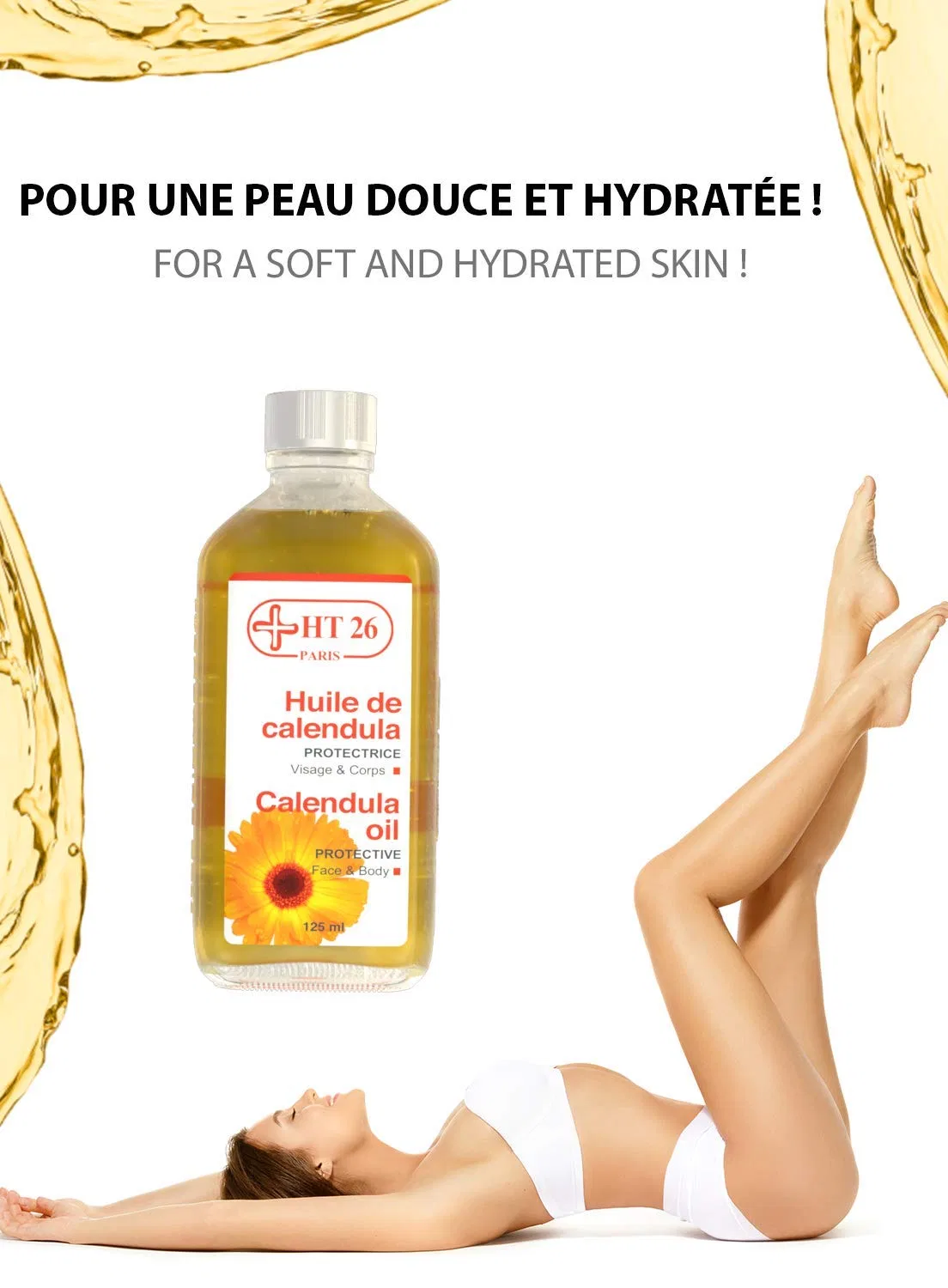 720-Vitamine-E-Ht26 Масло для лица и тела защитное HT 26 Calendula Oil, 125 мл 720-Vitamine-E-Ht25 — фото 4