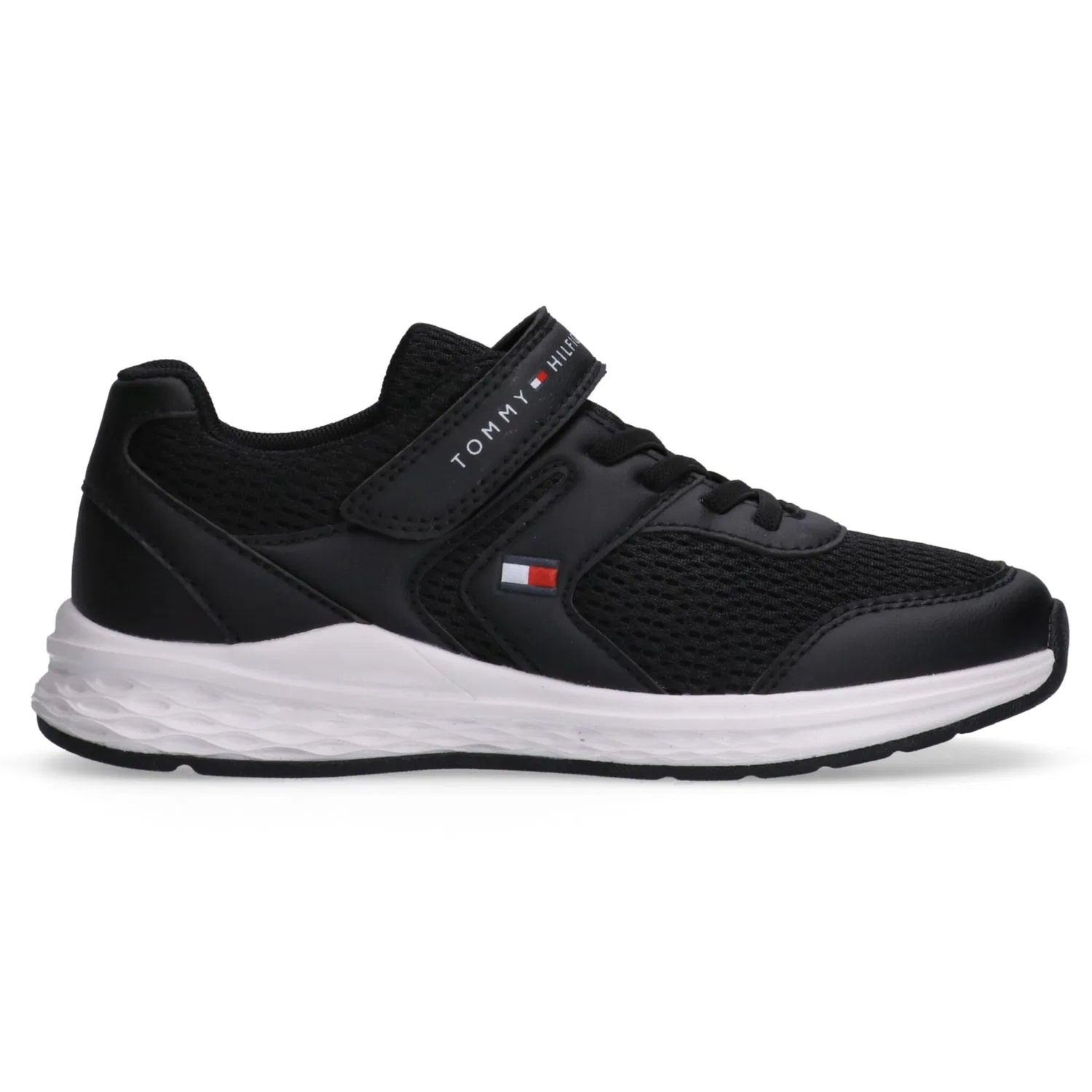 Детские кроссовки с эластичной шнуровкой Tommy Hilfiger, Black
