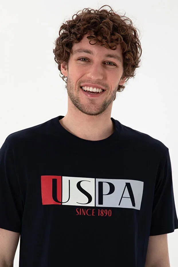 Мужской комплект пижам с коротким рукавом U.S. Polo Assn., Navy Blue — фото 2