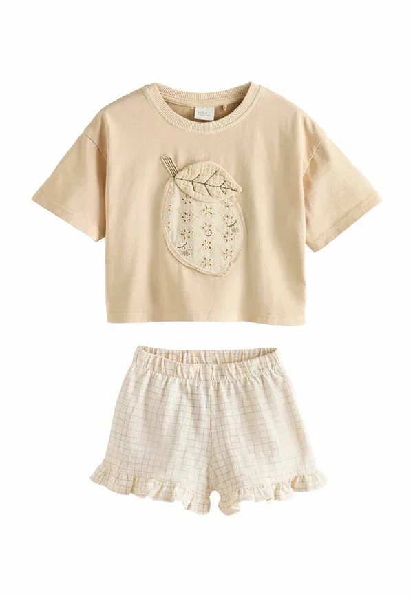Комплект из футболки и шорт с рисунком Food, Next, Lemon Yellow, желтый