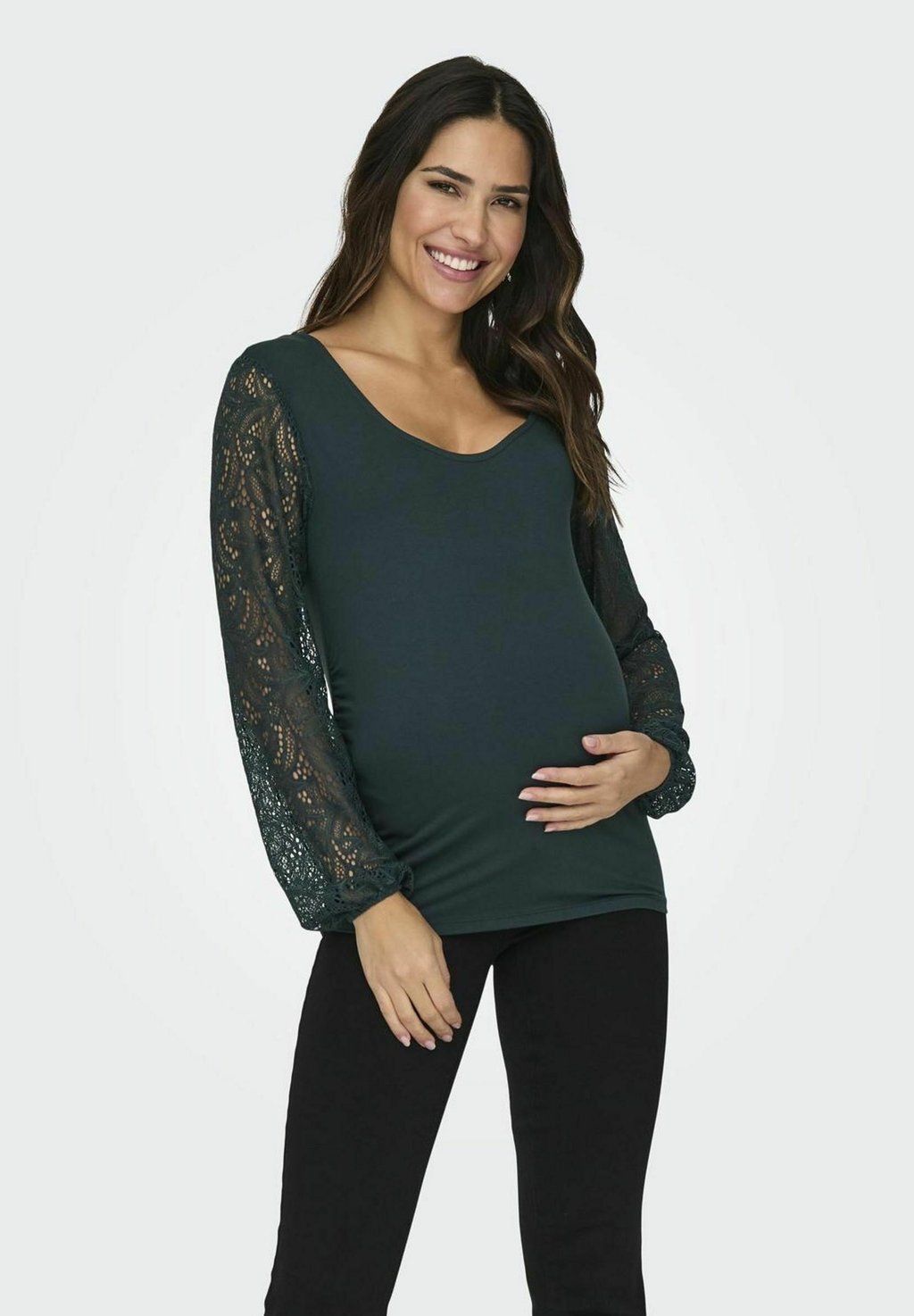 

Блузка Olmlotus O Neck Jrs ONLY, цвет green gables
