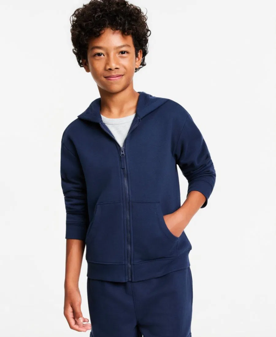 Худи на молнии из флиса Epic Threads, Navy Nautical