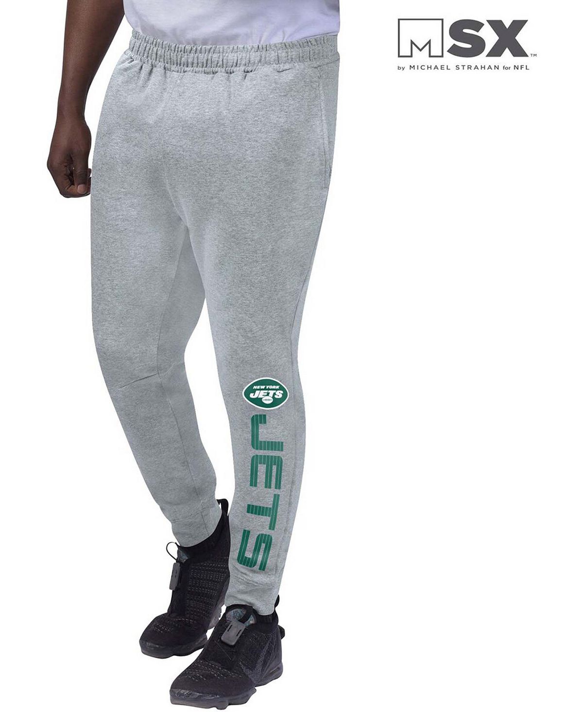 

Мужские брюки-джоггеры new york jets heather grey MSX by Michael Strahan, мульти