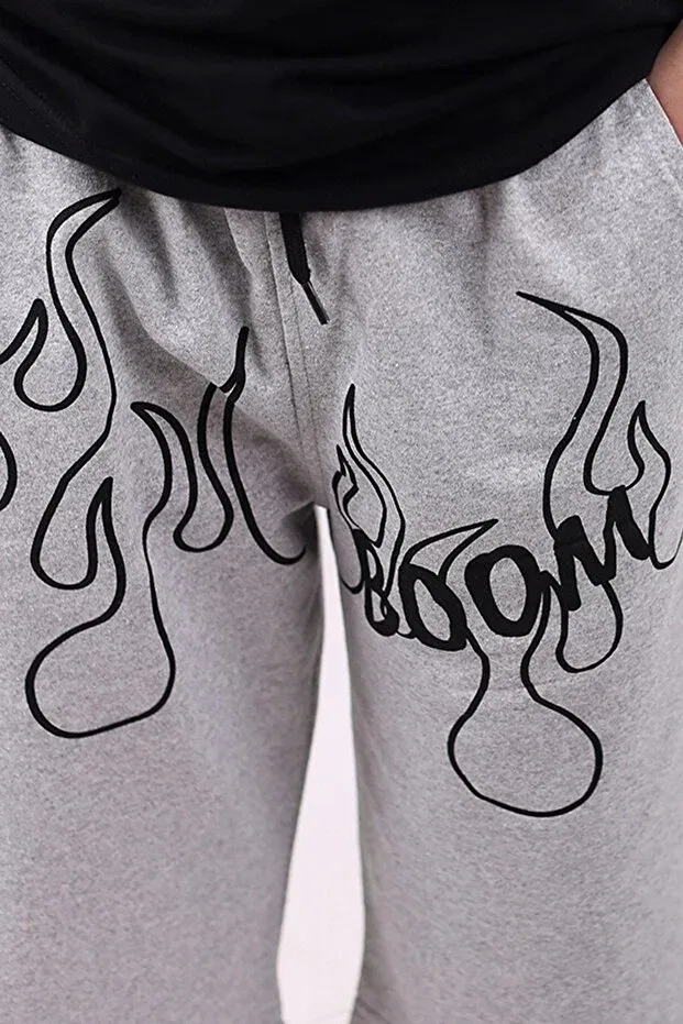 Детские шорты для мальчиков с принтом Boom Flame Pocket Cotton Cosba Kids Wear, Gray — фото 4