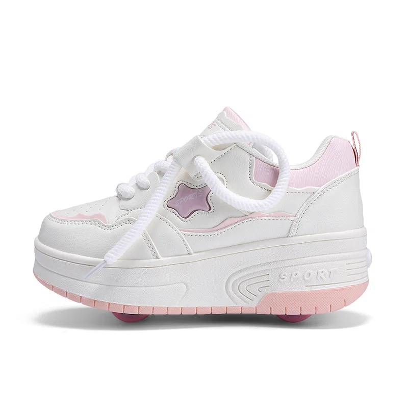 Детские кеды из эко-кожи VENICEW, Pink