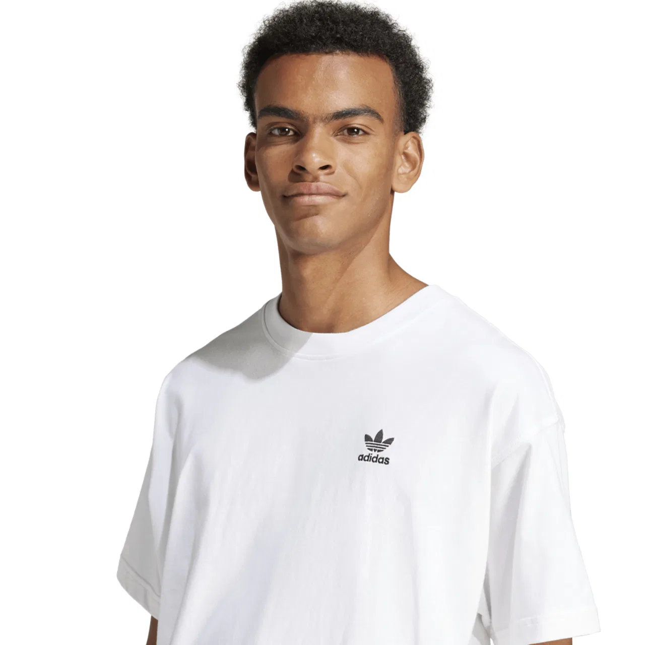 Футболка мужская Trefoil Essentials OS Adidas, белый/черный — фото 3