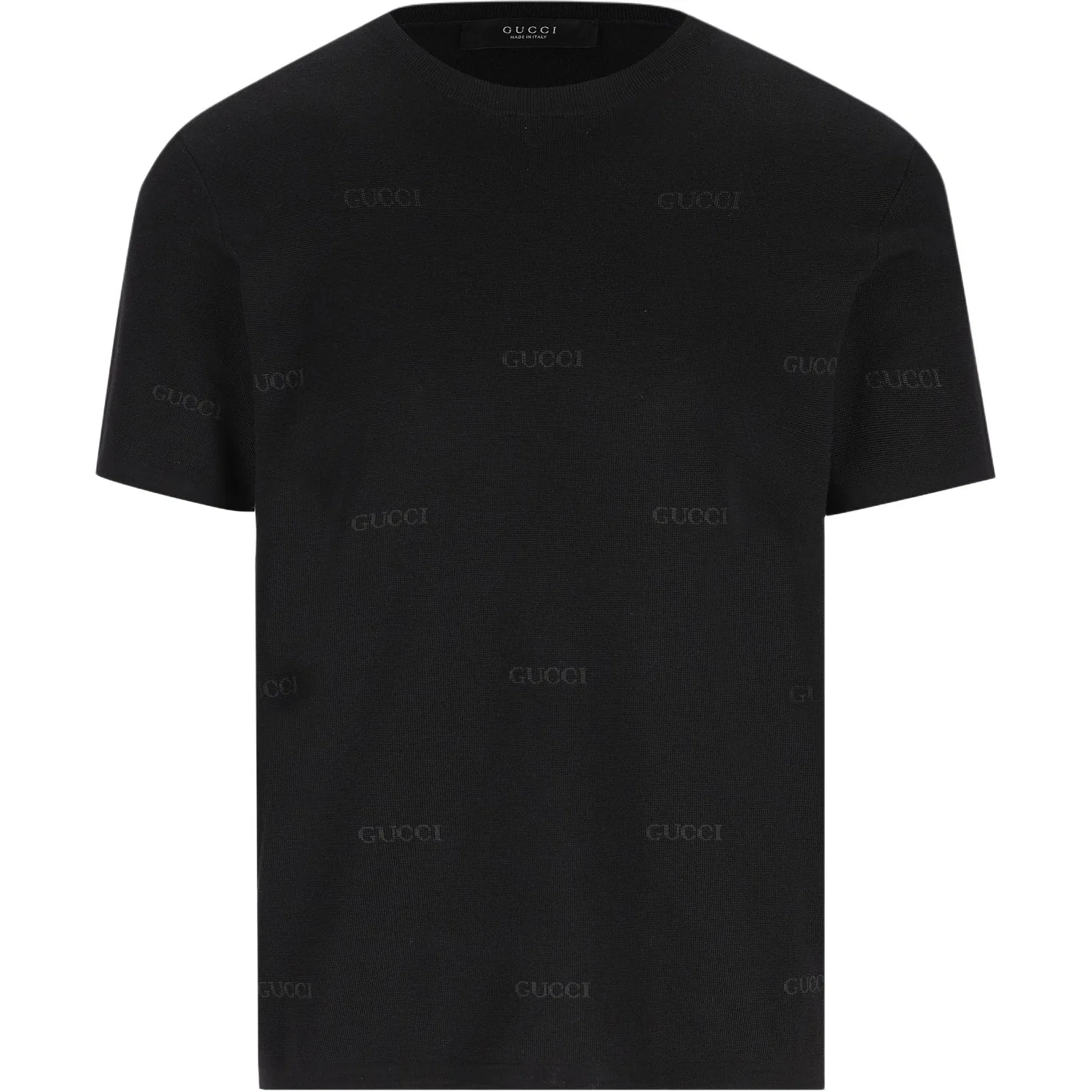Свитер мужской Gucci с круглым вырезом, свободный крой, черный