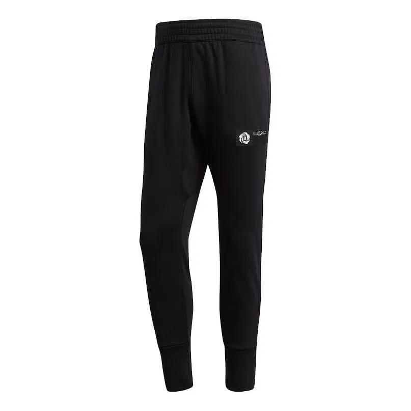 Брюки баскетбольные с логотипом Rose Adidas, черный