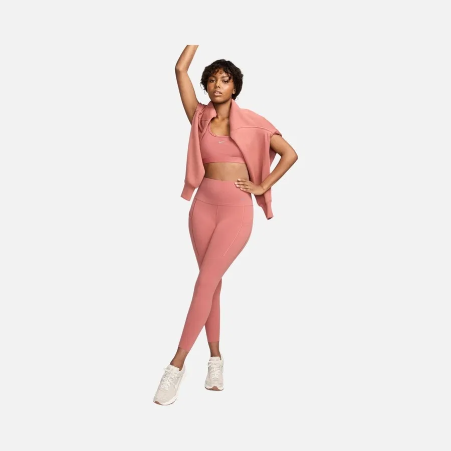 Женские спортивные леггинсы с высокой посадкой и длиной 7/8 Dri-Fit Universa Medium-Support High-Waisted 7/8 Training Nike, Розовый — фото 3