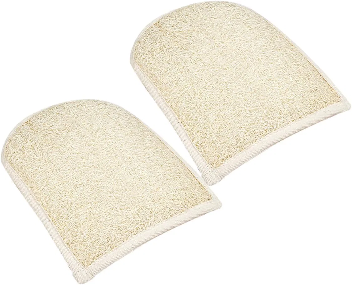 Мочалка для тела люфа, Generic, 2 шт, 20x15 см, Бежевый