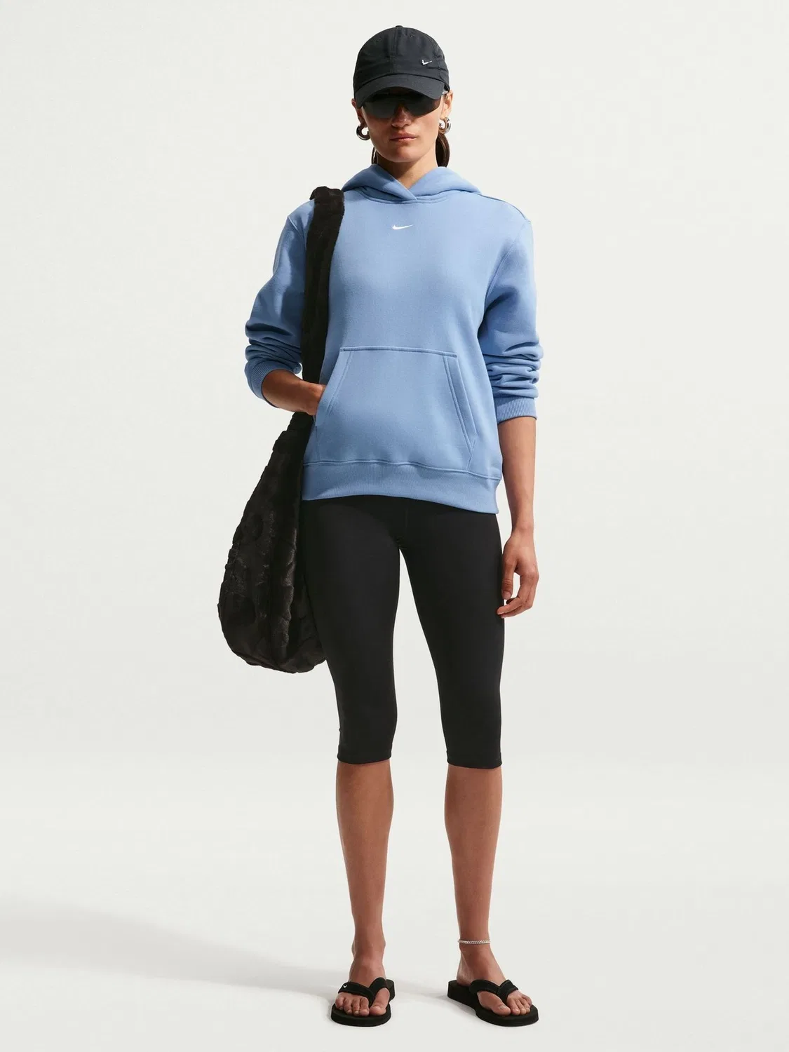 Толстовка Nike Studio Fleece Oversized, Work Blue
