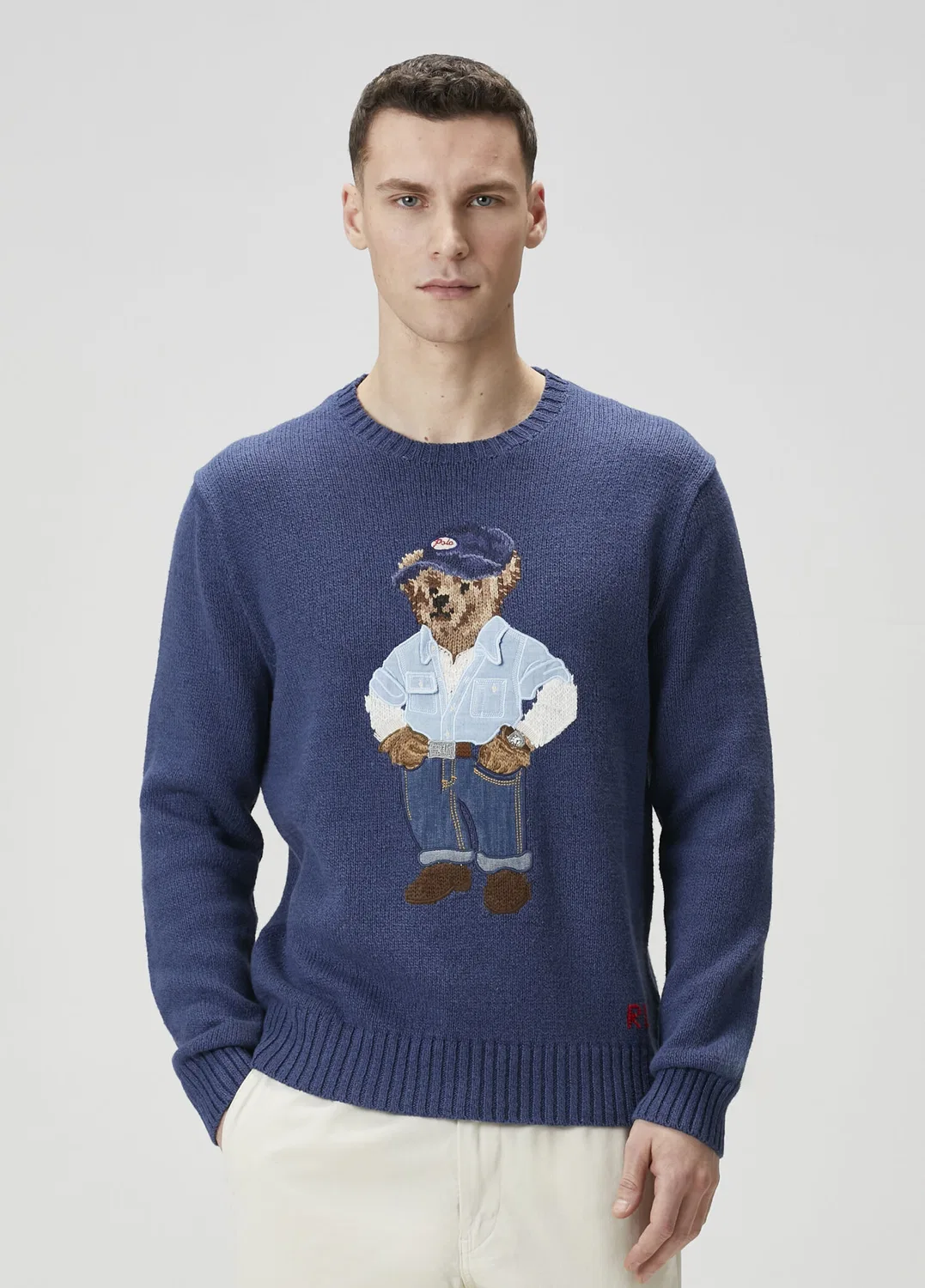 Свитер Jacarlı Keten Polo Ralph Lauren, lacivert