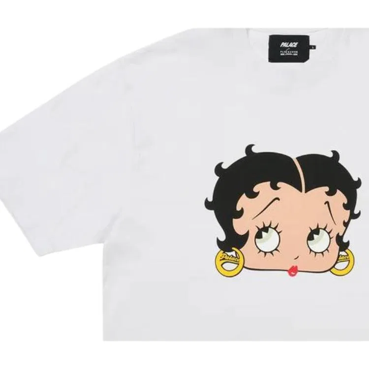 Детская футболка с принтом Betty Boop PALACE, White — фото 3