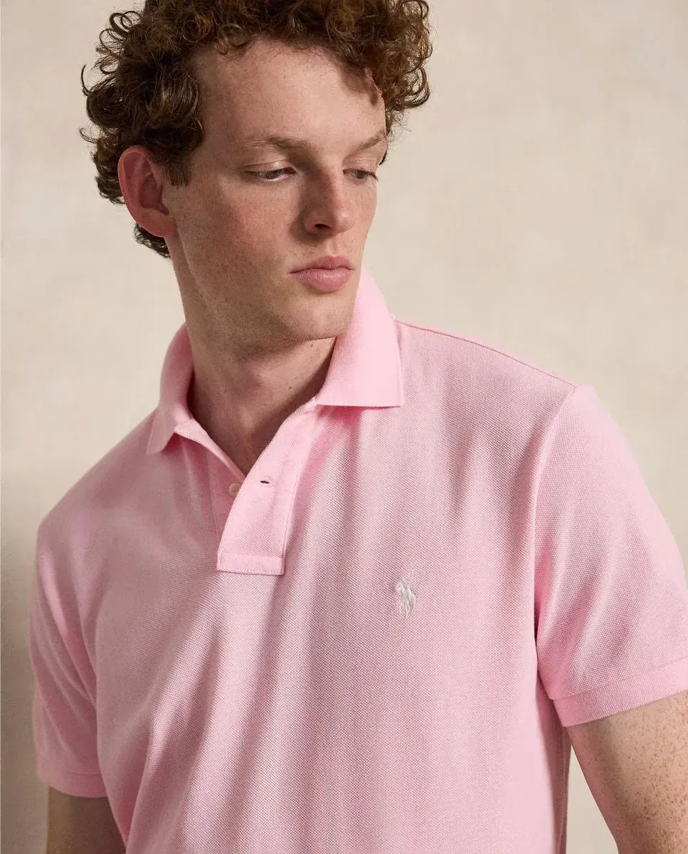 Мужское поло Regular fit из пике Rosa Pastel Polo Ralph Lauren — фото 3