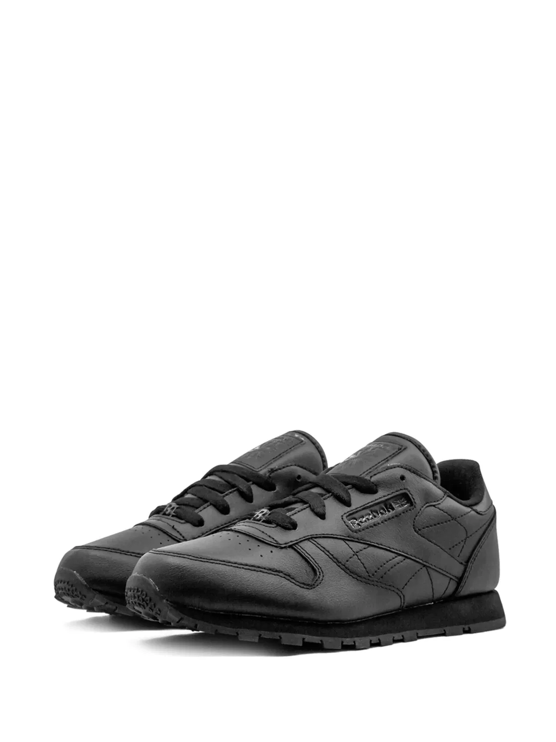Классические Кожаные Кроссовки Низкого Профиля Reebok, черный — фото 2