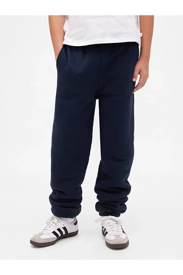 Детские спортивные штаны для мальчиков с начесом Gap, Navy Blue-001 — фото 3
