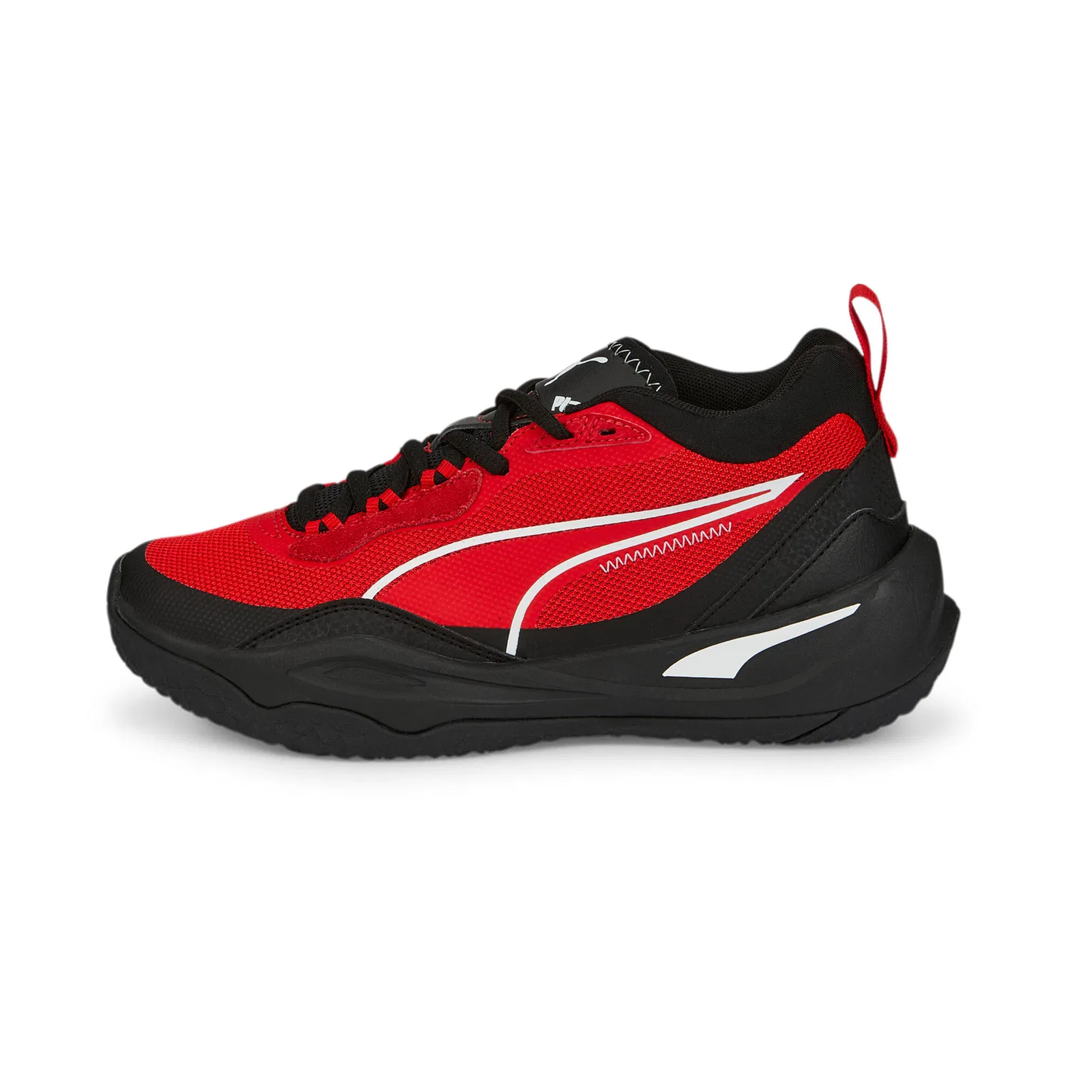 Детские кроссовки с высоким берцем Puma Playmaker Jr, Цвет: Rot — фото 2