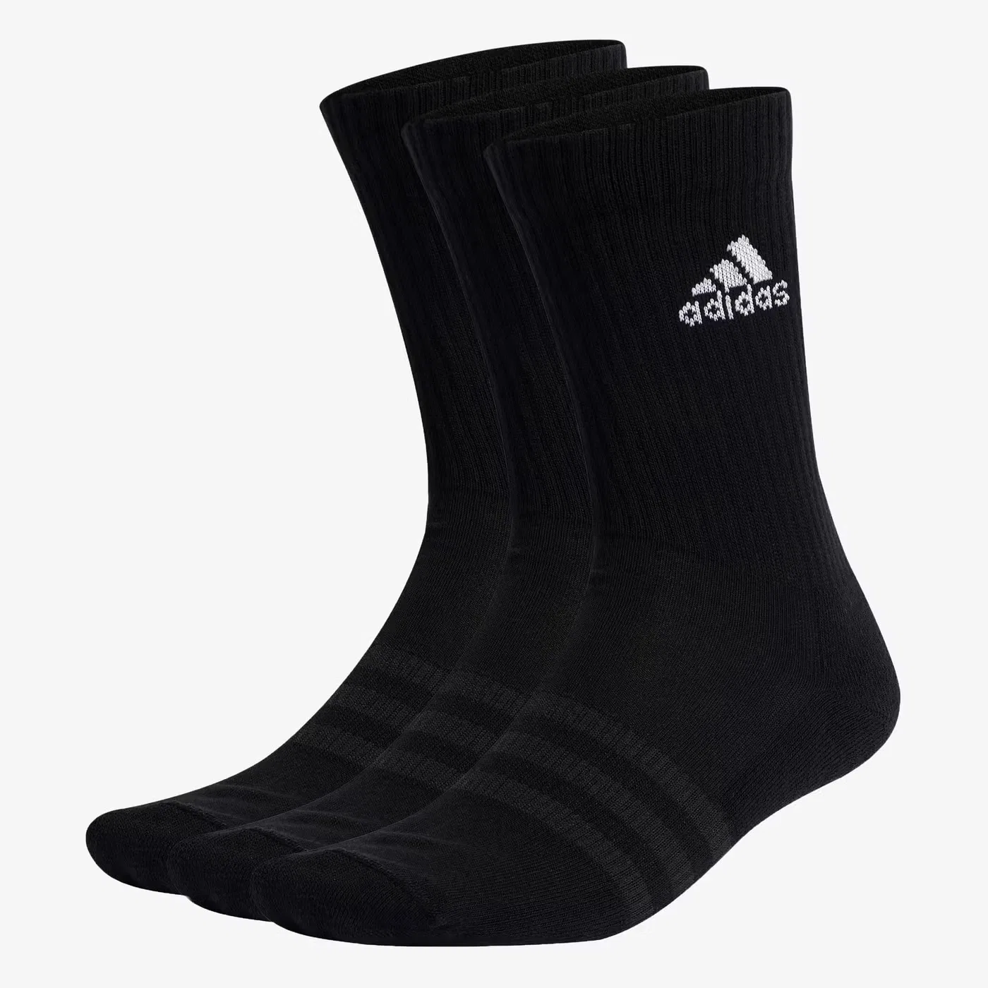 Носки с амортизацией, комплект из 3 пар, Adidas, черный