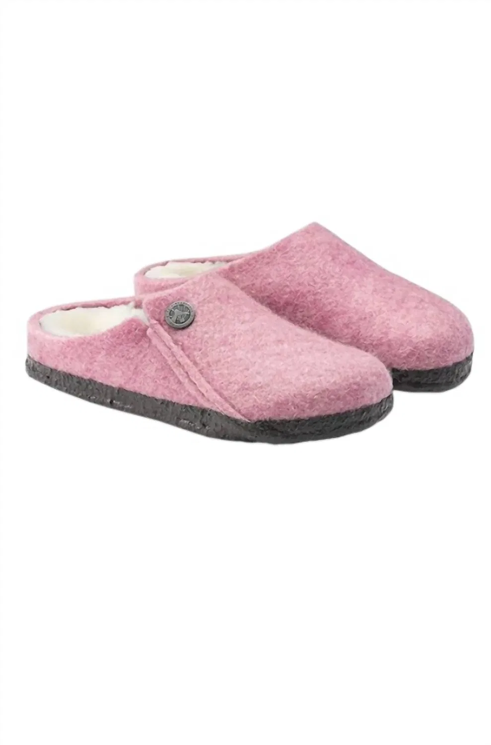 Детские тапочки для девочек с заклепками Zermatt Rivet Birkenstock, розовый — фото 2