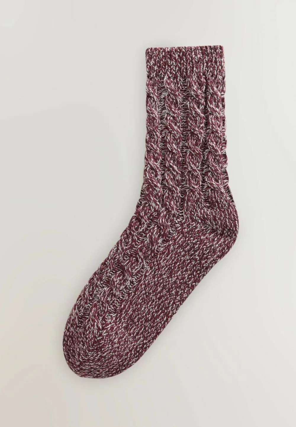 Уютные вязаные носки до щиколотки, комплект из 3 пар Next, Burgundy Red Tonal — фото 4