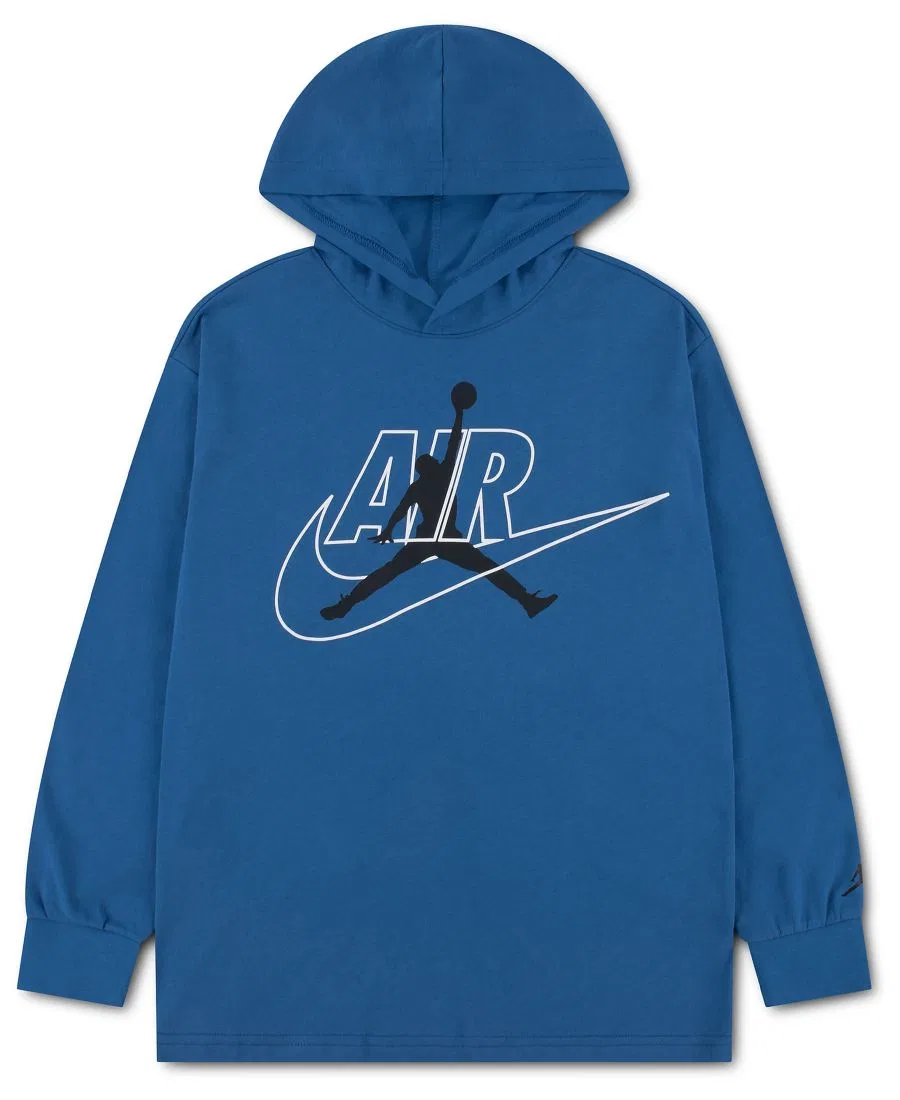 Худи-лонгслив с капюшоном Jumpman Air Jordan, Nike True Blue