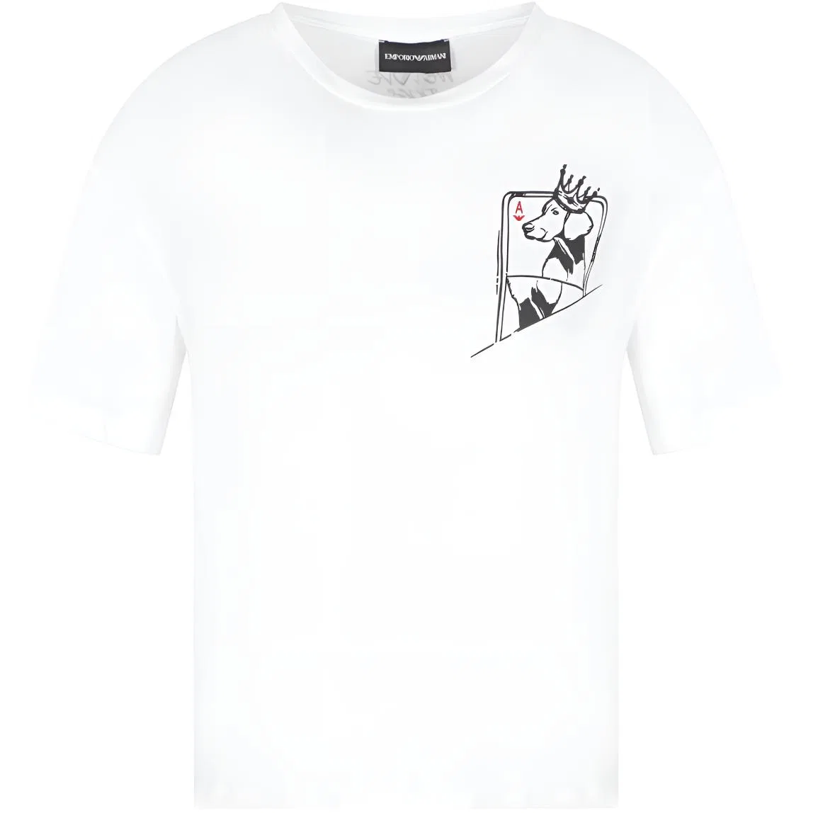 Футболка с принтом, Emporio Armani, White