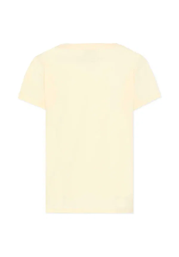 Футболка хлопковая Basic T-shirt Tru Trussardi Junior, beige, бежевый — фото 2