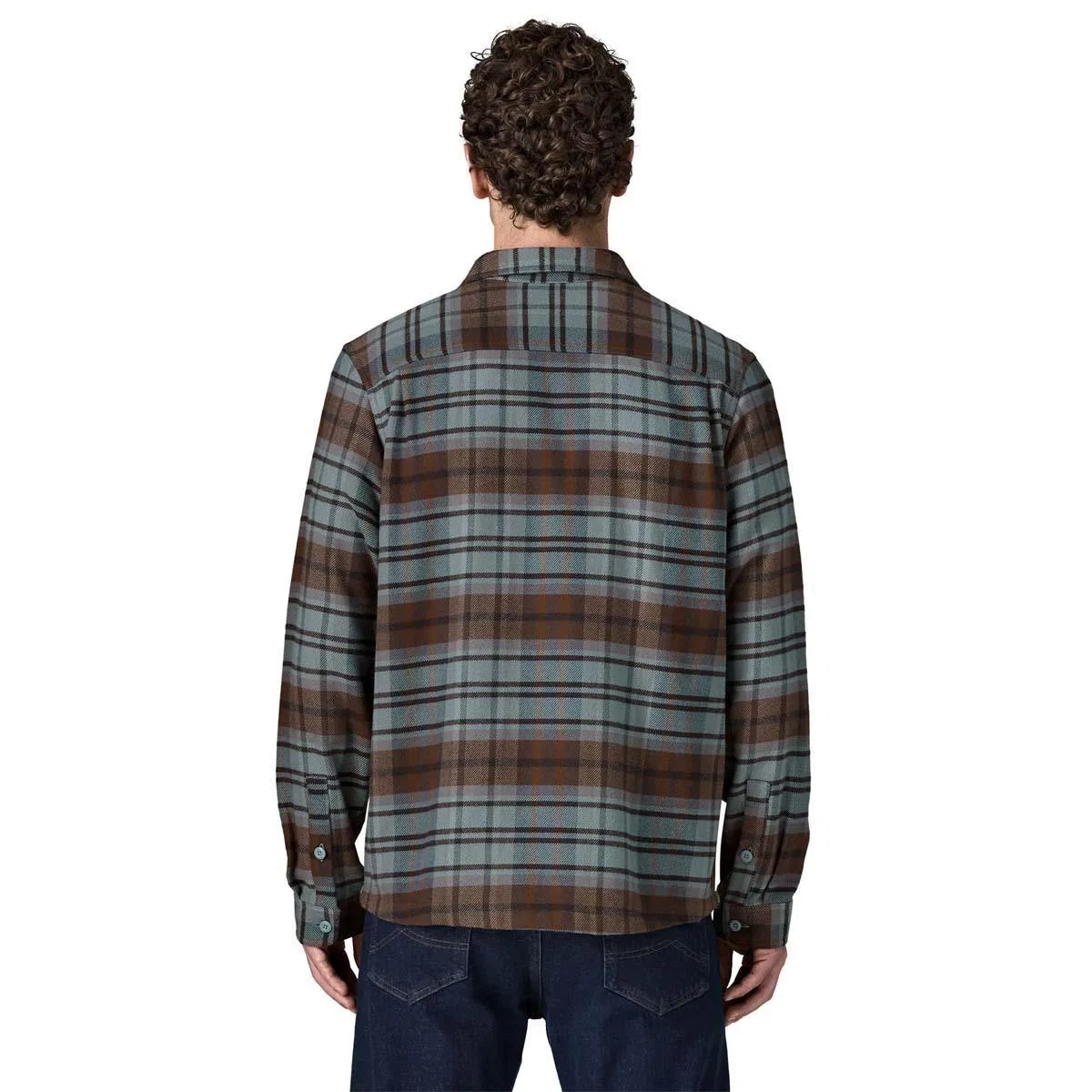 Фланелевая рубашка из органического хлопка Fjord Flannel Patagonia, Rising Storm/Blue Sage — фото 2