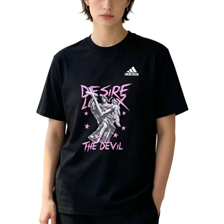 Футболка с принтом Adidas MUST HAVES, Adidas, Black — фото 4