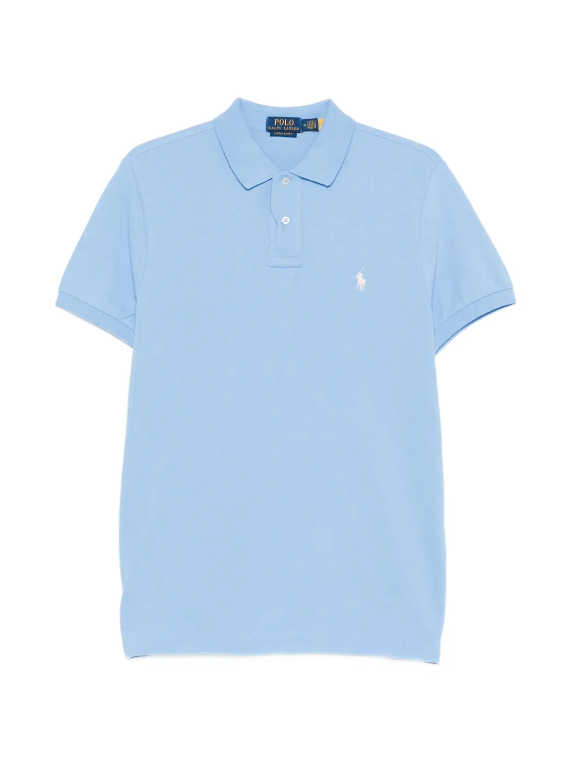 Рубашка-поло хлопковая синяя Polo Ralph Lauren, синий