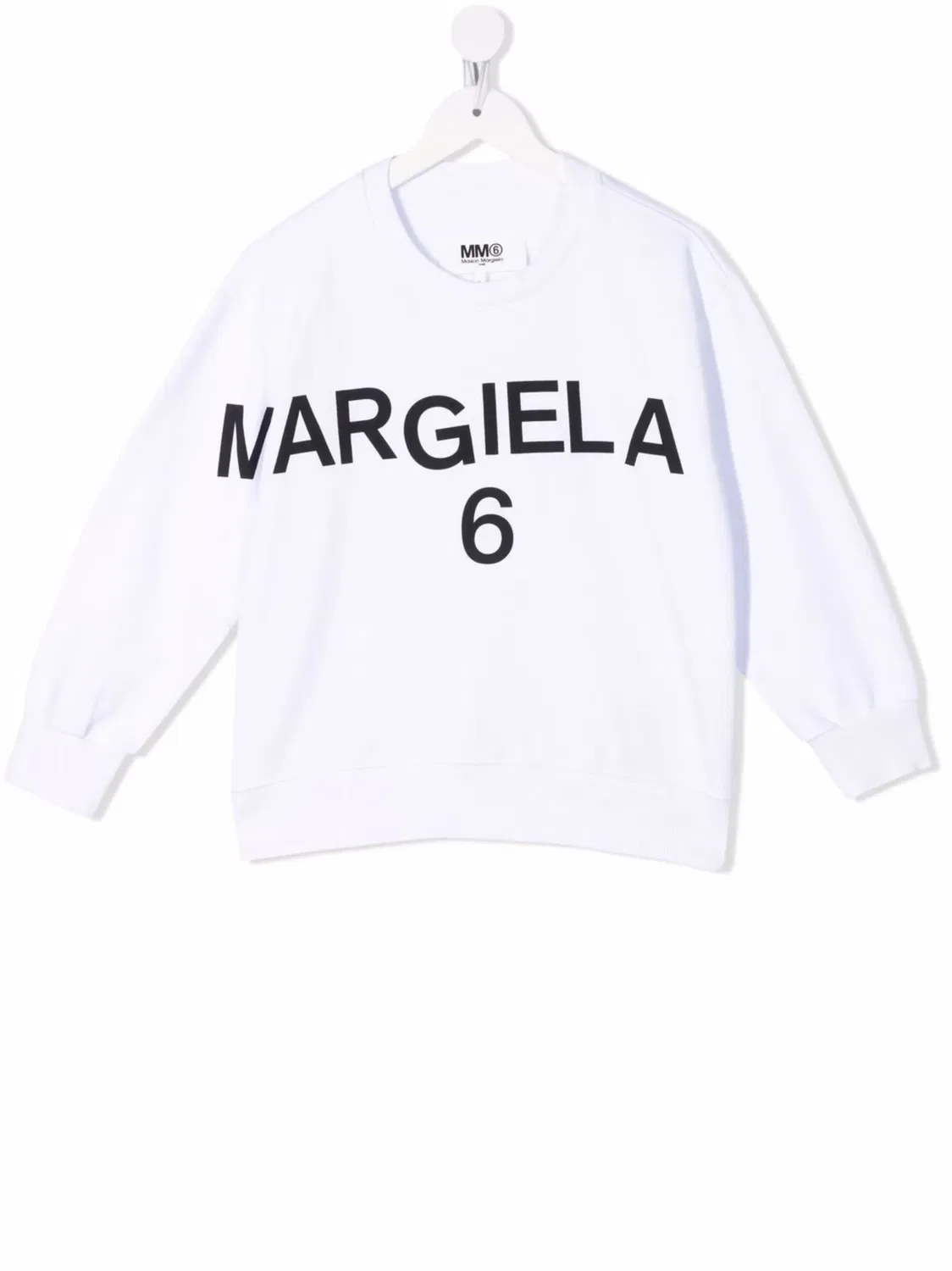 Детский свитшот с логотипом MM6 Maison Margiela, белый