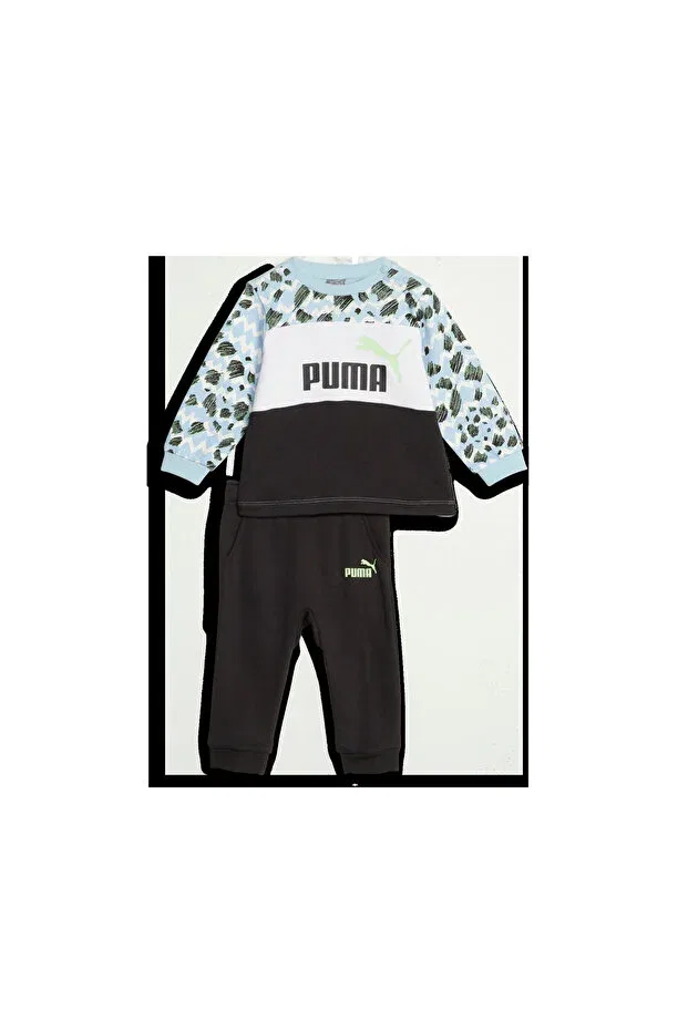 Детский спортивный комплект для девочек с принтом Super tee & shorts set Puma, Red