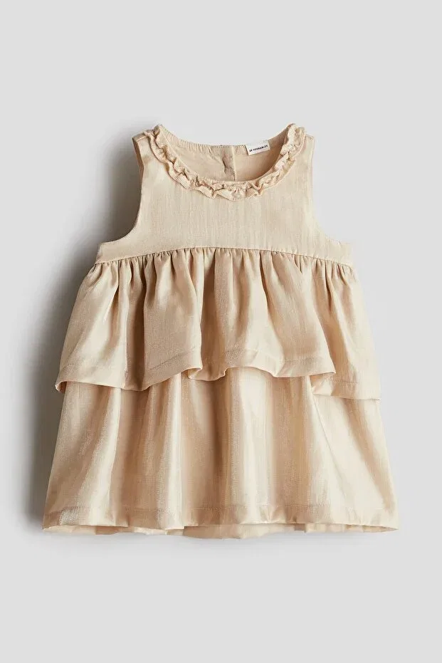 Детское платье-трапеция без рукавов H&M, Beige