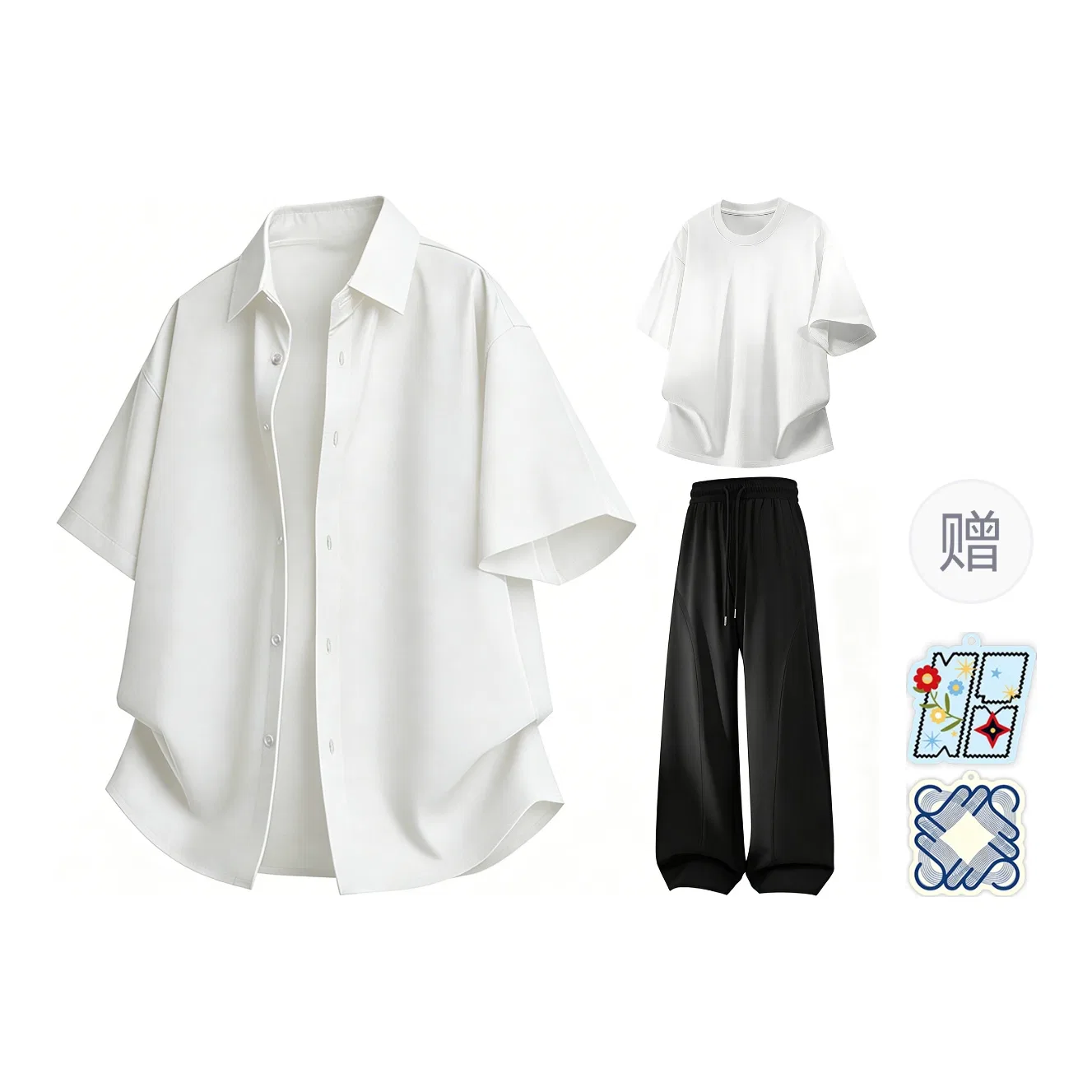 Детский комплект футболок с коротким рукавом Shirt Matching Set Unisex MIIOW