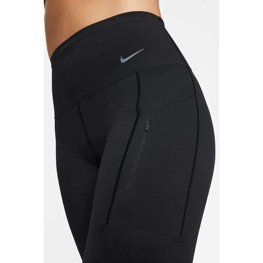Женские леггинсы с высоким поясом Nike Training Go Dri-FIT Infinalock 7/8, Черный — фото 3