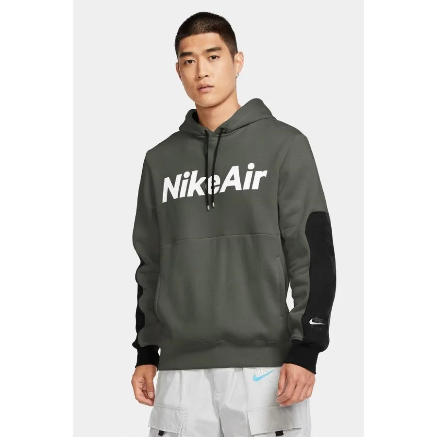 Худи Nike Dri-FIT Swoosh с капюшоном и принтом, Черный