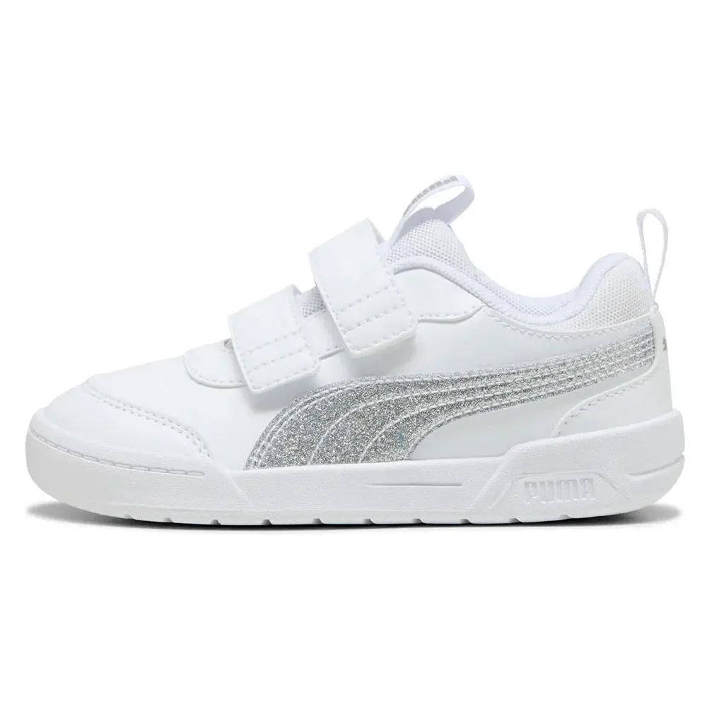 Детские кроссовки для мальчиков с липучкой Multiflex 2 Glitz FS V PS Puma, White